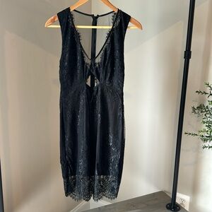 NWT Black Lace Dress with cut out, Size M